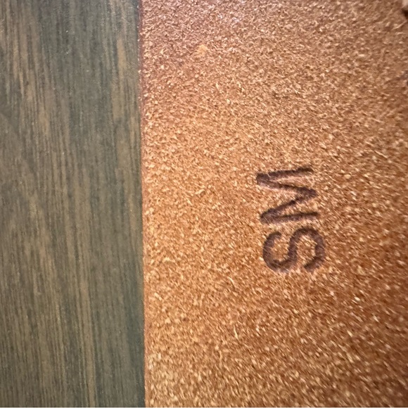 Vintage Genuine Leather Oval Buckle Belt Brown Boho Western Small BxA - Picture 5 of 9